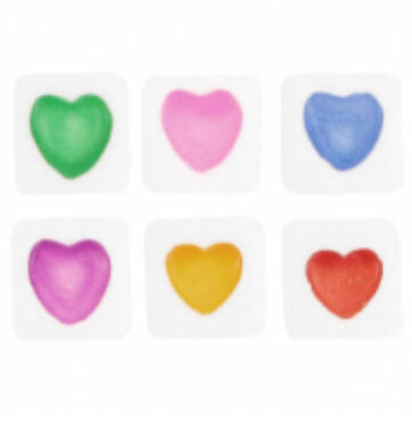 Blok hartjes (10 stuks)