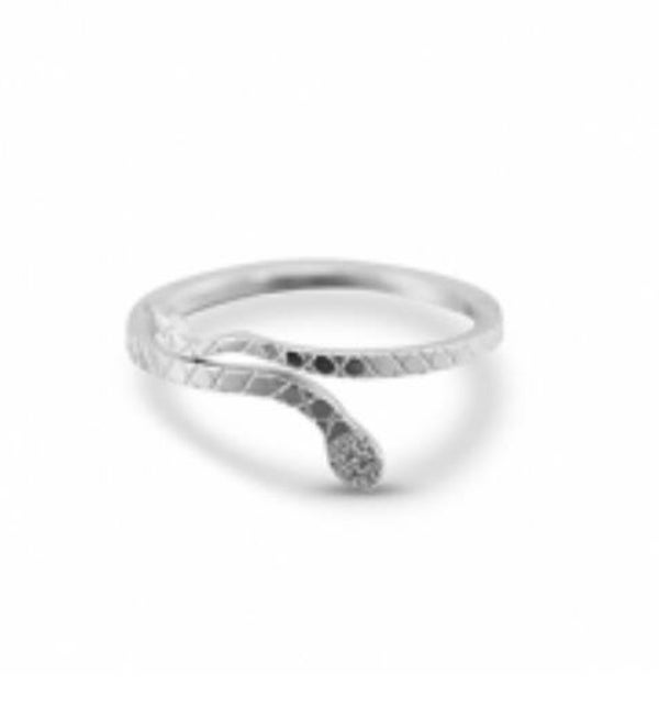 Snake ring zilver