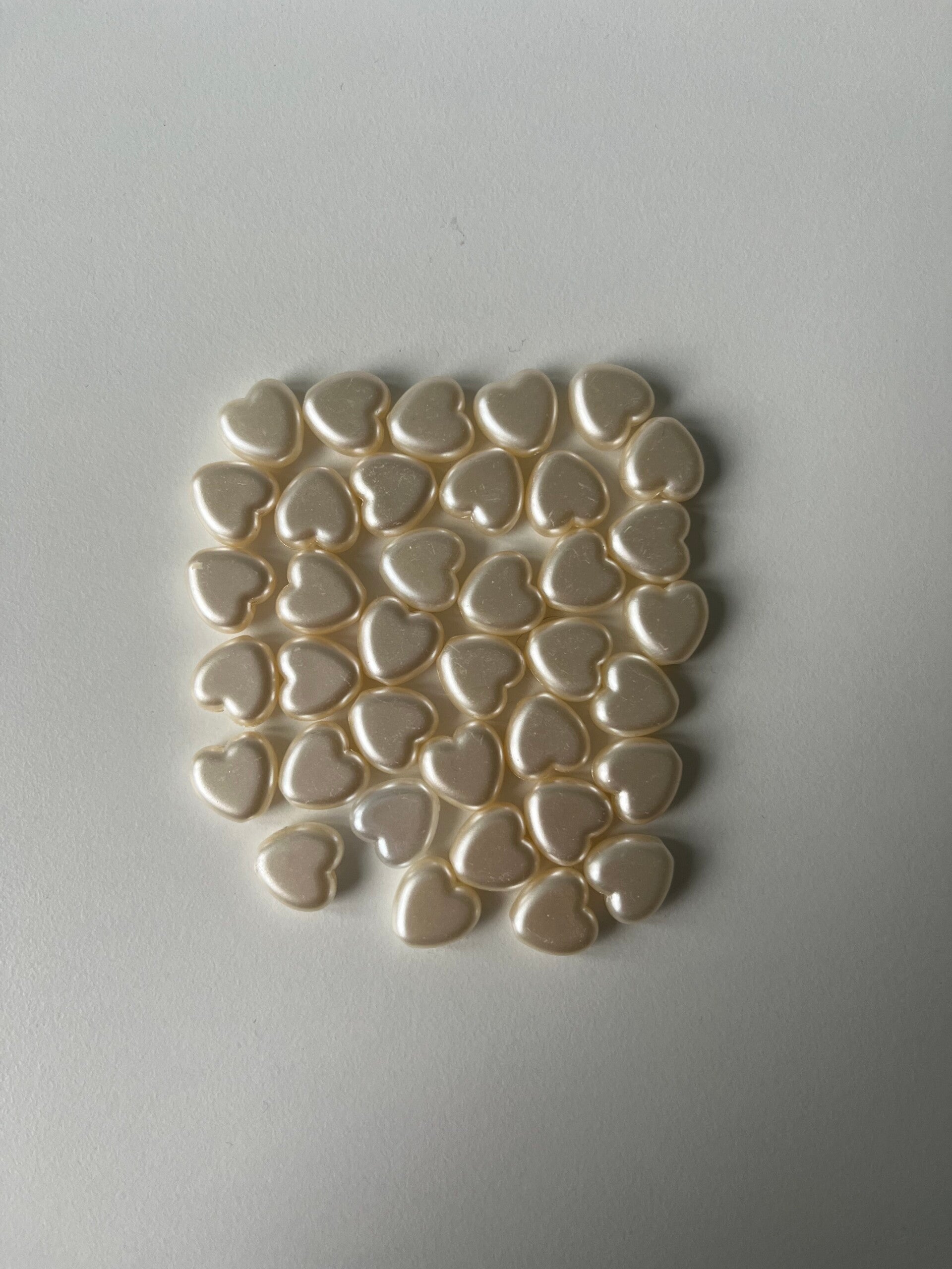 Hartjes parels donkerder (5 stuks)