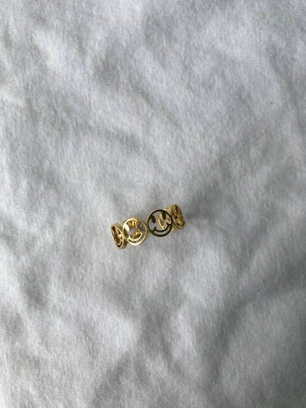 Smile ring gold
