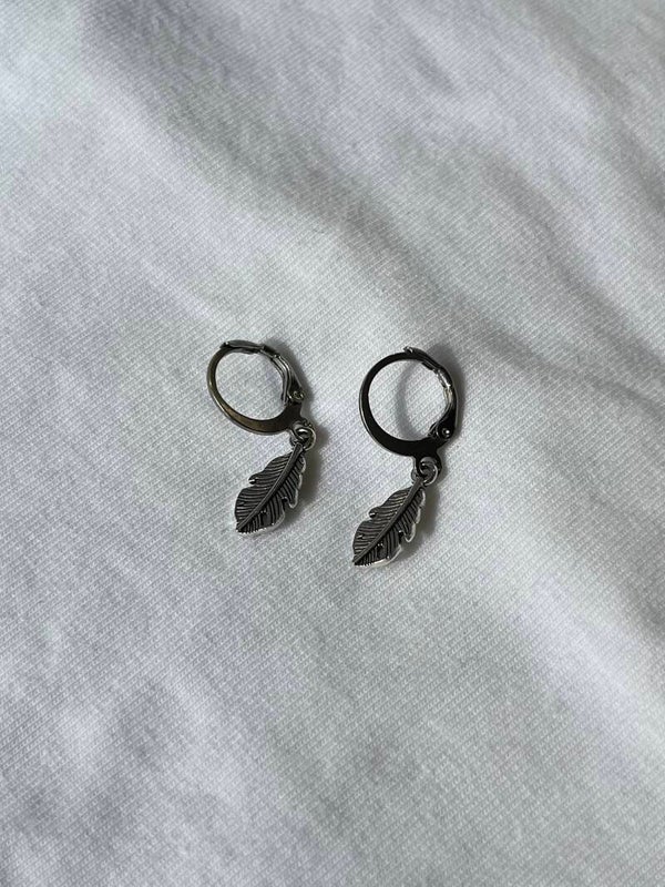 Veerle oorbellen zilver (per paar)