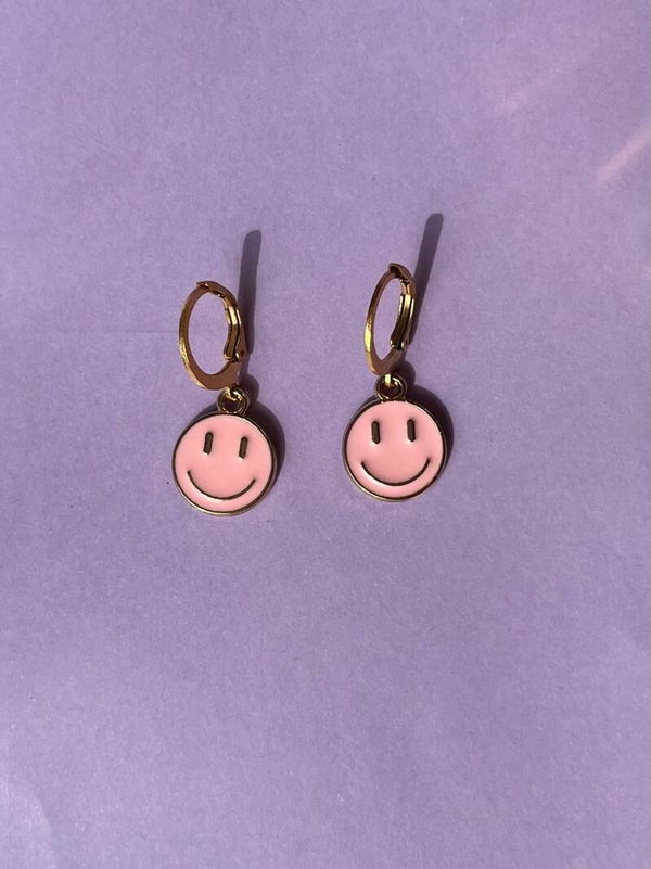 Smile pink earrings