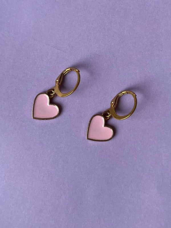Little pink earrings