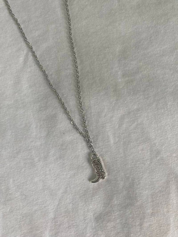 Cowboy necklace silver