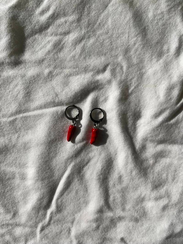 Peper oorbellen - zilver