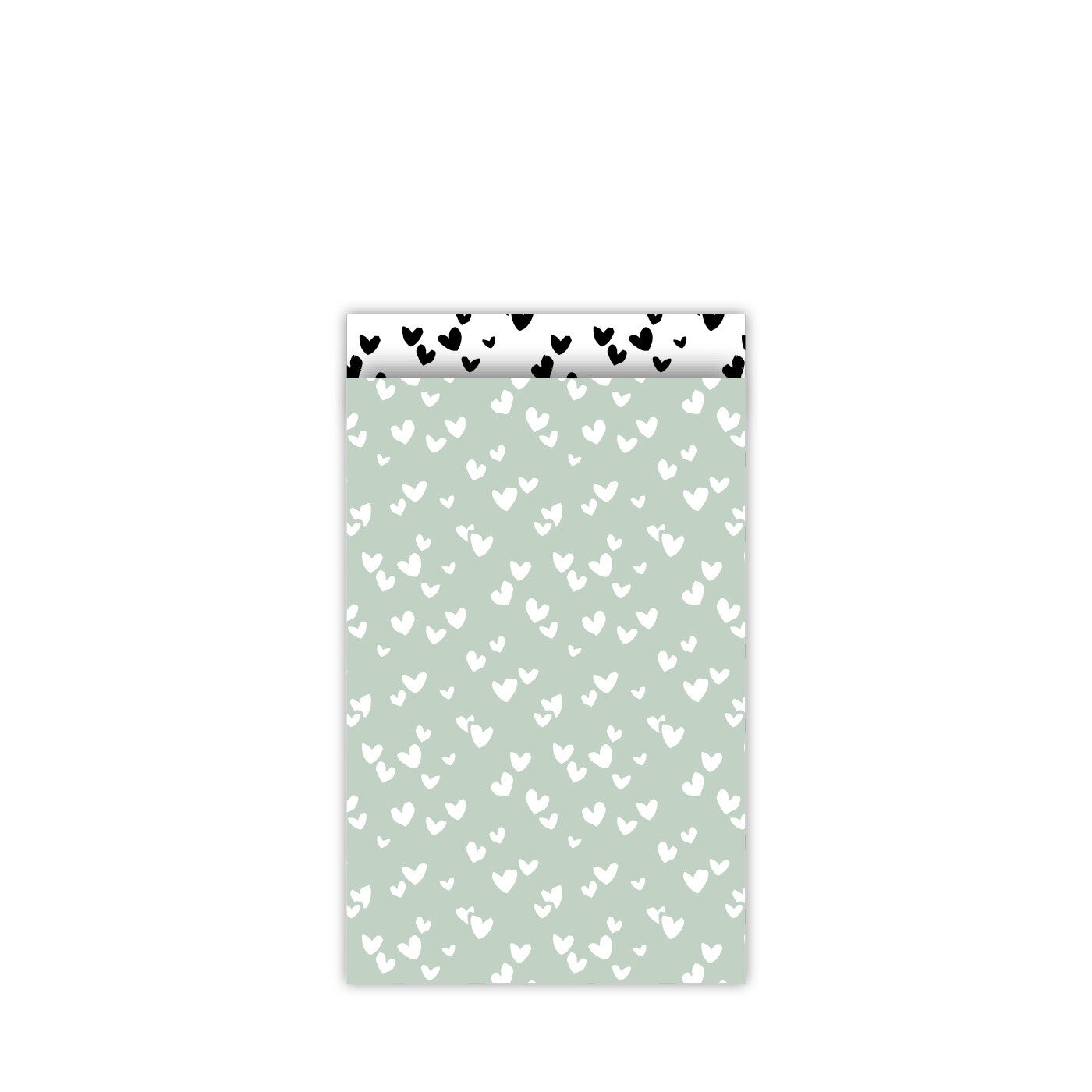 Solo hearts inpakzakje green white 12/19 (per stuk)