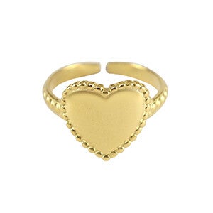 Heart ring gold