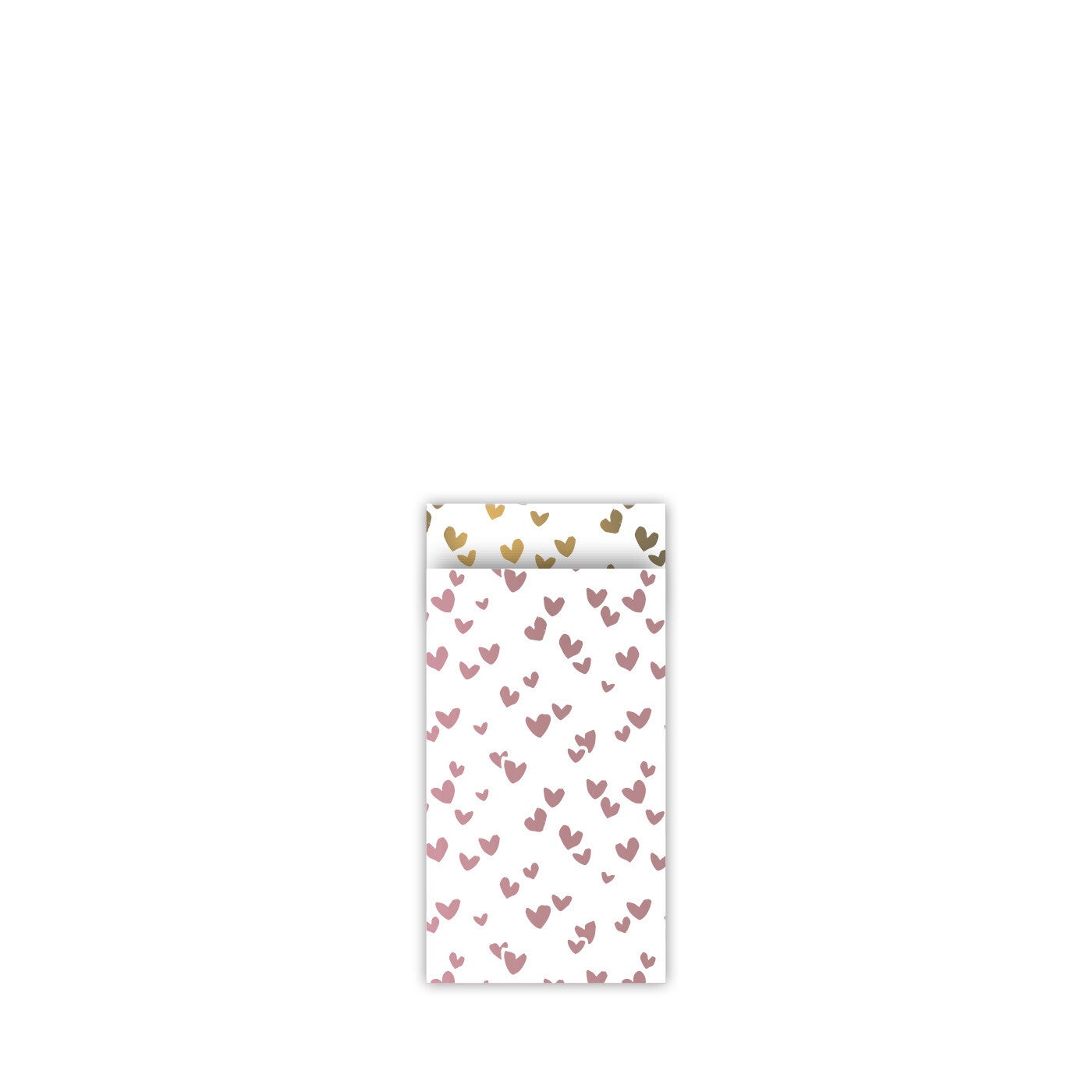 Solo hearts pink/gold inpakzakje 7/13 (per stuk)