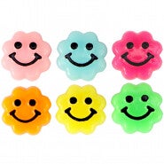 Flower smiley 3D (5 stuks)