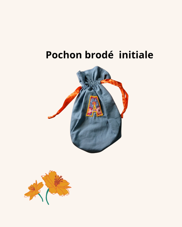 Pochon brodé