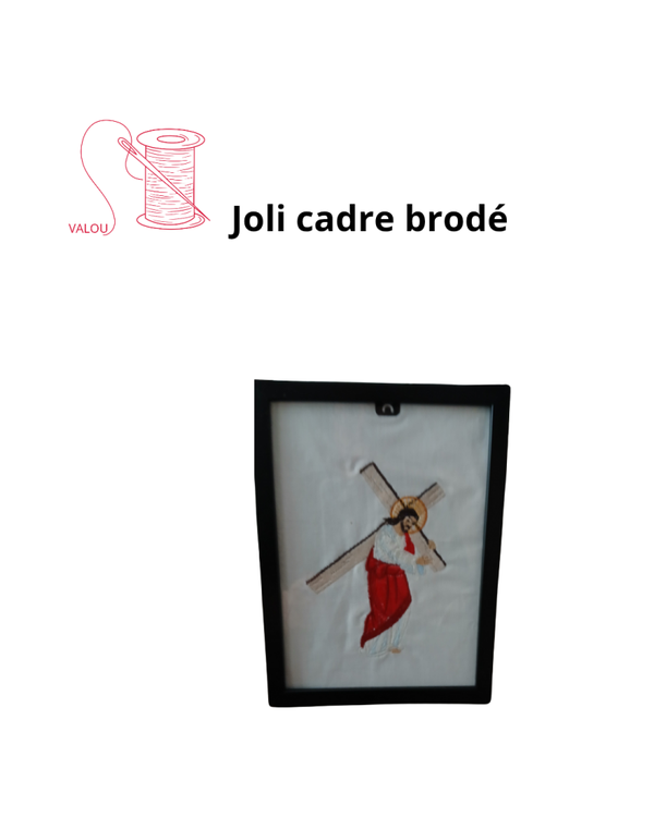 Cadre brodé