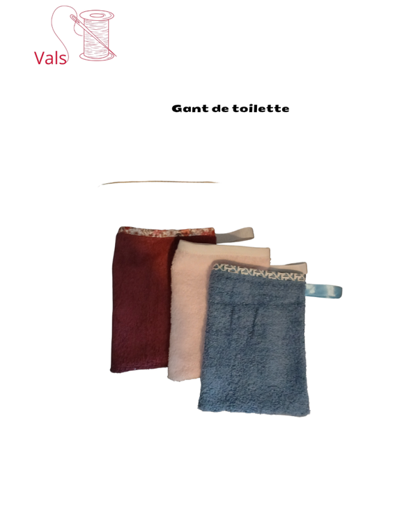 Gant de toilette éponge