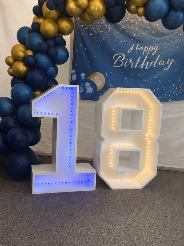 Chiffres lumineux 18