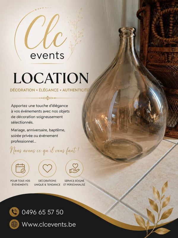 Vase de decoration brun