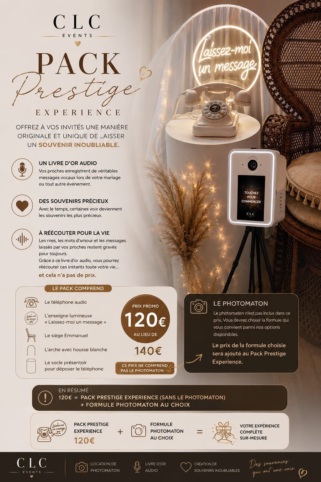 Le pack "Prestige expérience"