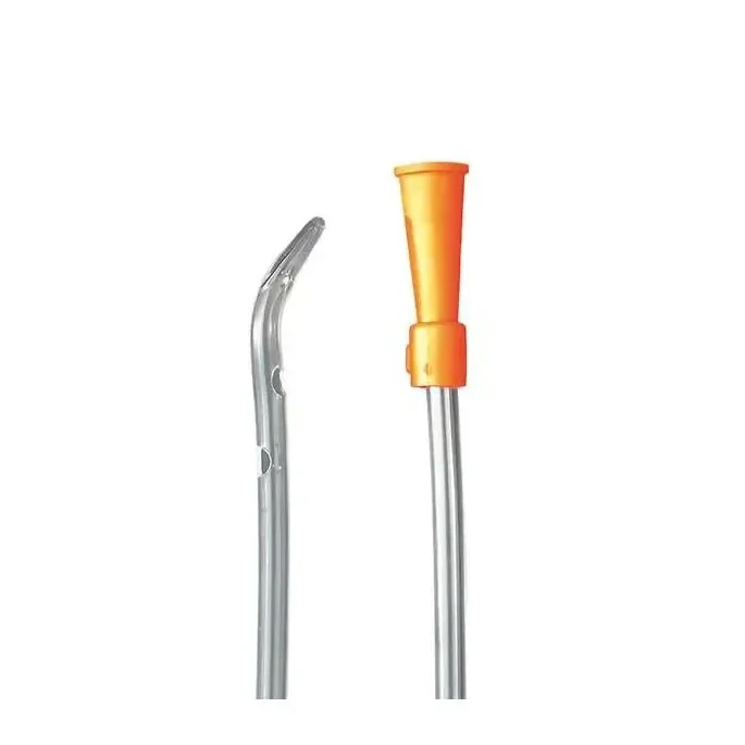 Dct eenmalige katheter, met Tiemann tip; voor (zelf)katheterisatie.