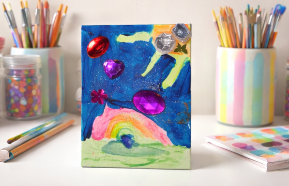 Rainbow Dream Garden - Original Youth Artwork