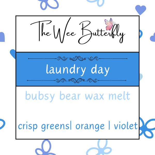 Bubsy Bear Wax Melt - Laundry Day (BB042)
