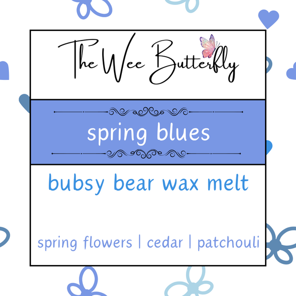 Bubsy Bear Wax Melt - Spring Blues (BB069)