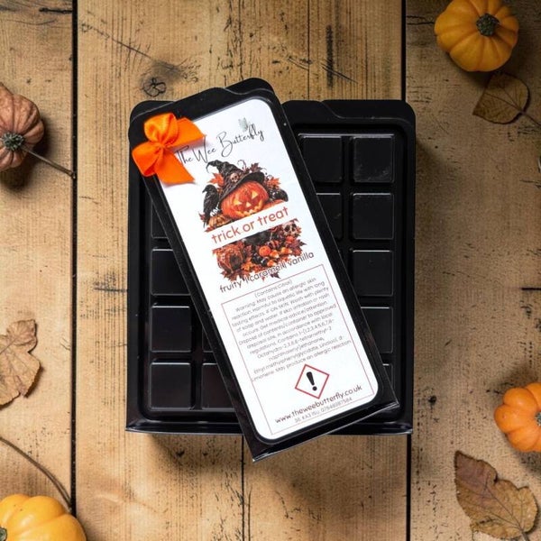 Trick or Treat Wax Melt Snapbar – Sweet Candy, Caramel & Vanilla | Halloween Home Fragrance