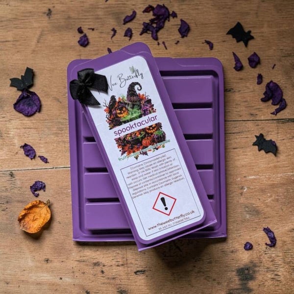 Spooktacular Wax Melt Snapbar – Sweet Candy, Fruity Sugar & Vanilla | Halloween Home Fragrance