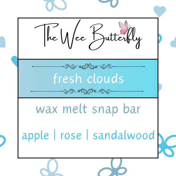 Wax Melt Snapbar Clamshell - Fresh Clouds (SB010)