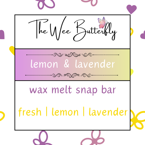 Wax Melt Snapbar Clamshell - Lemon & Lavender (F&S-SB011)