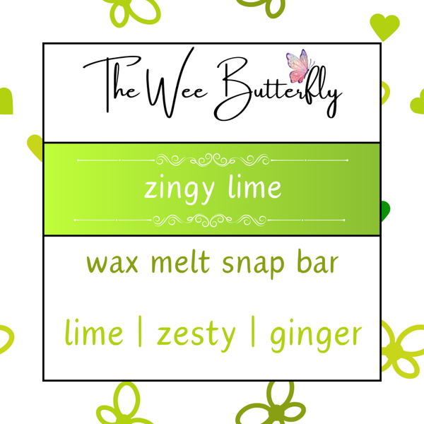 Wax Melt Snapbar Clamshell - Zingy Lime (F&S-SB030)