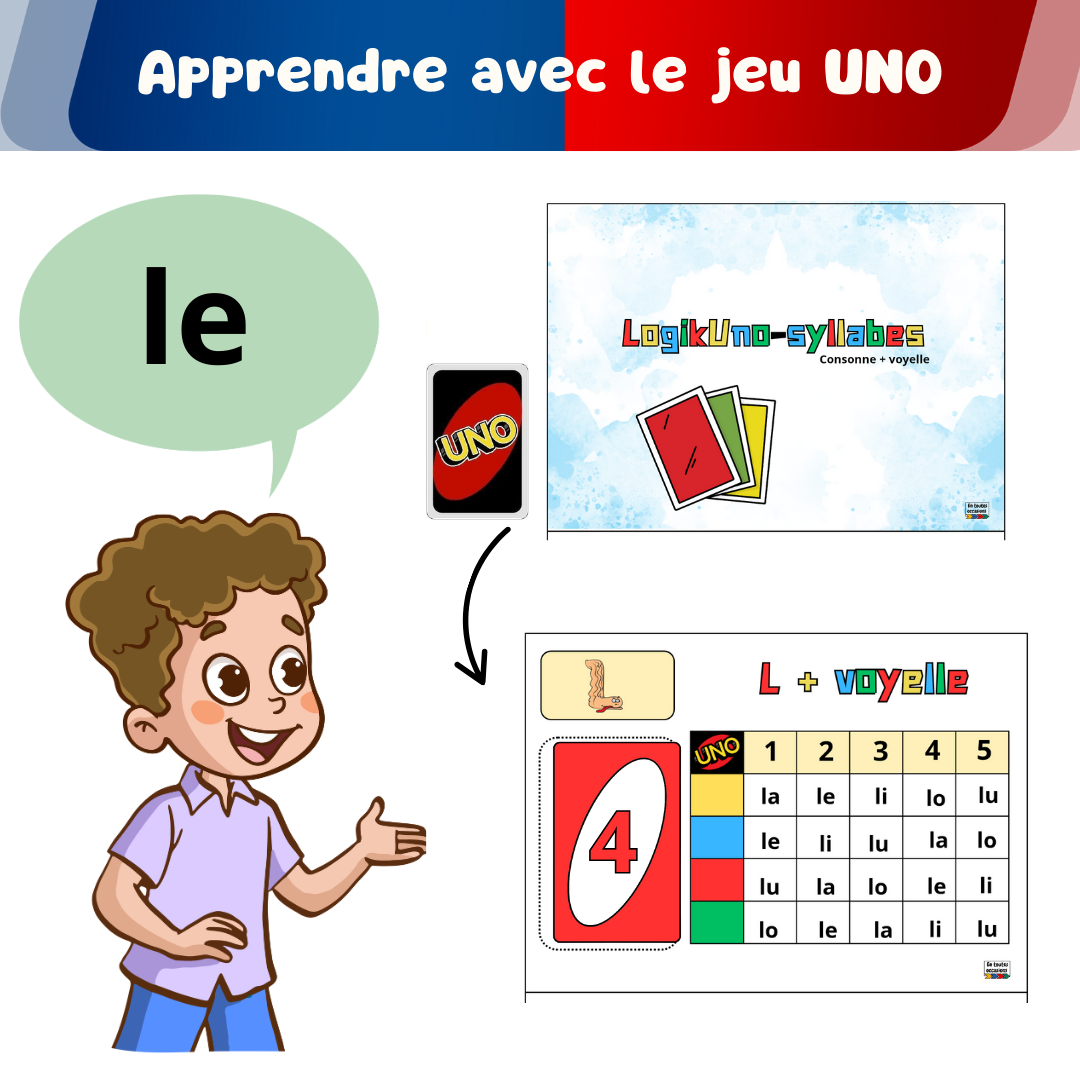 ⭐ PDF : LogikUno : consonne + voyelle