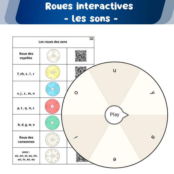 ⭐PDF : Roues interractives - les sons