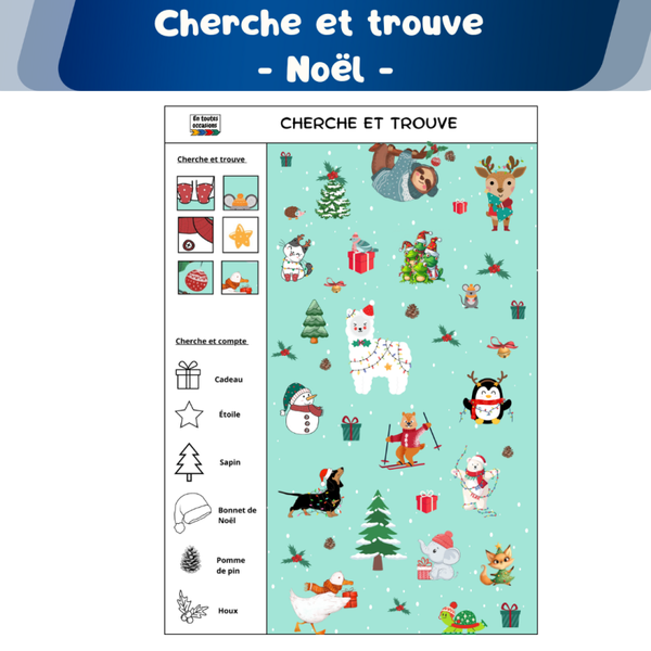 Cherche et trouve de Noël
