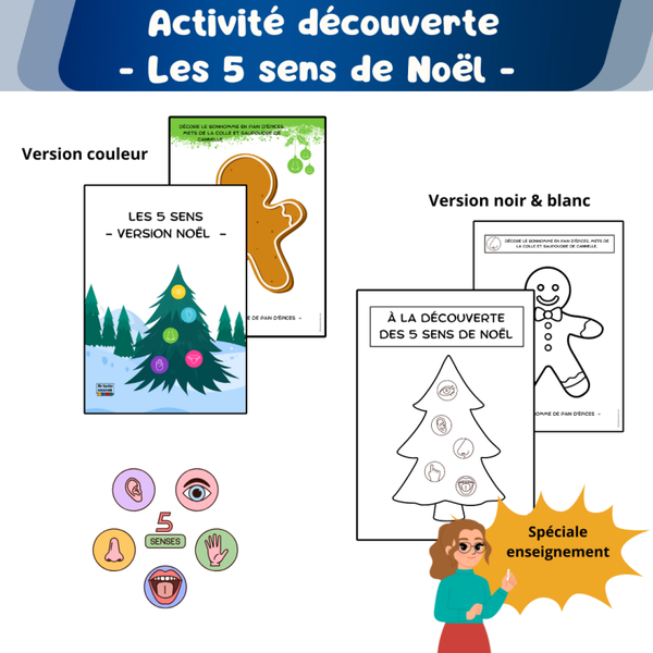 Découverte des 5 sens (Noël)