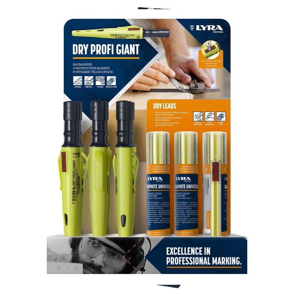 Lyra display LYRA DRY PROFI GIANT 12 St+Stift