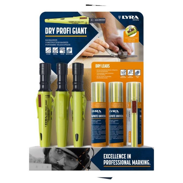 Lyra display LYRA DRY PROFI GIANT 12 St+Stift