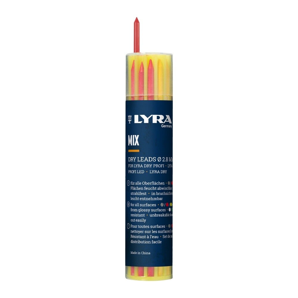 Lyra DRY markeerpotlood Profi+Stift, Mix of 2B