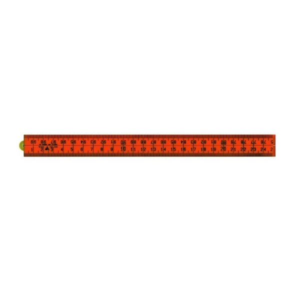 Schuil kunststof duimstok oranje 1-M