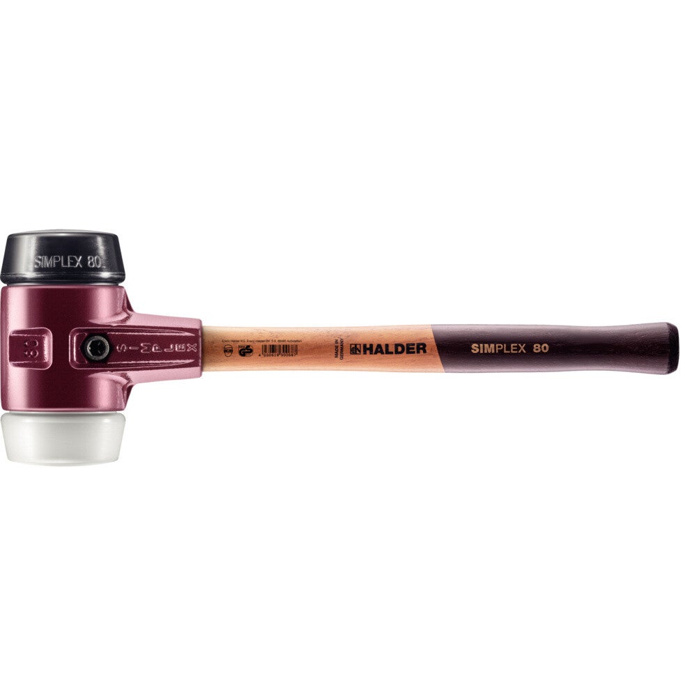Halder hamer SIMPLEX rubber/superplastic, Ø80