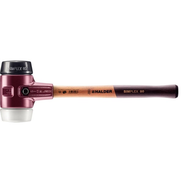 Halder hamer SIMPLEX rubber/superplastic, Ø80