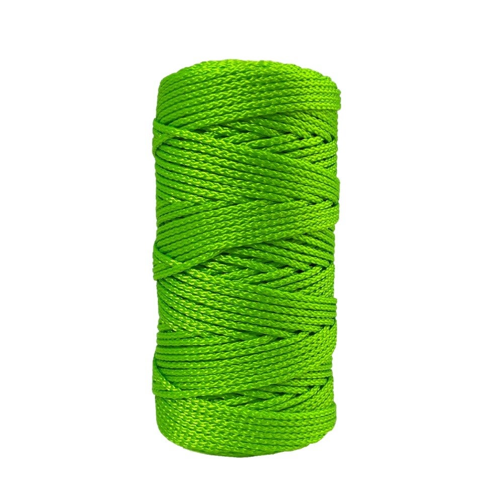 Melkmeisje metselkoord nylon (2mm),100M, fluor groen of roze