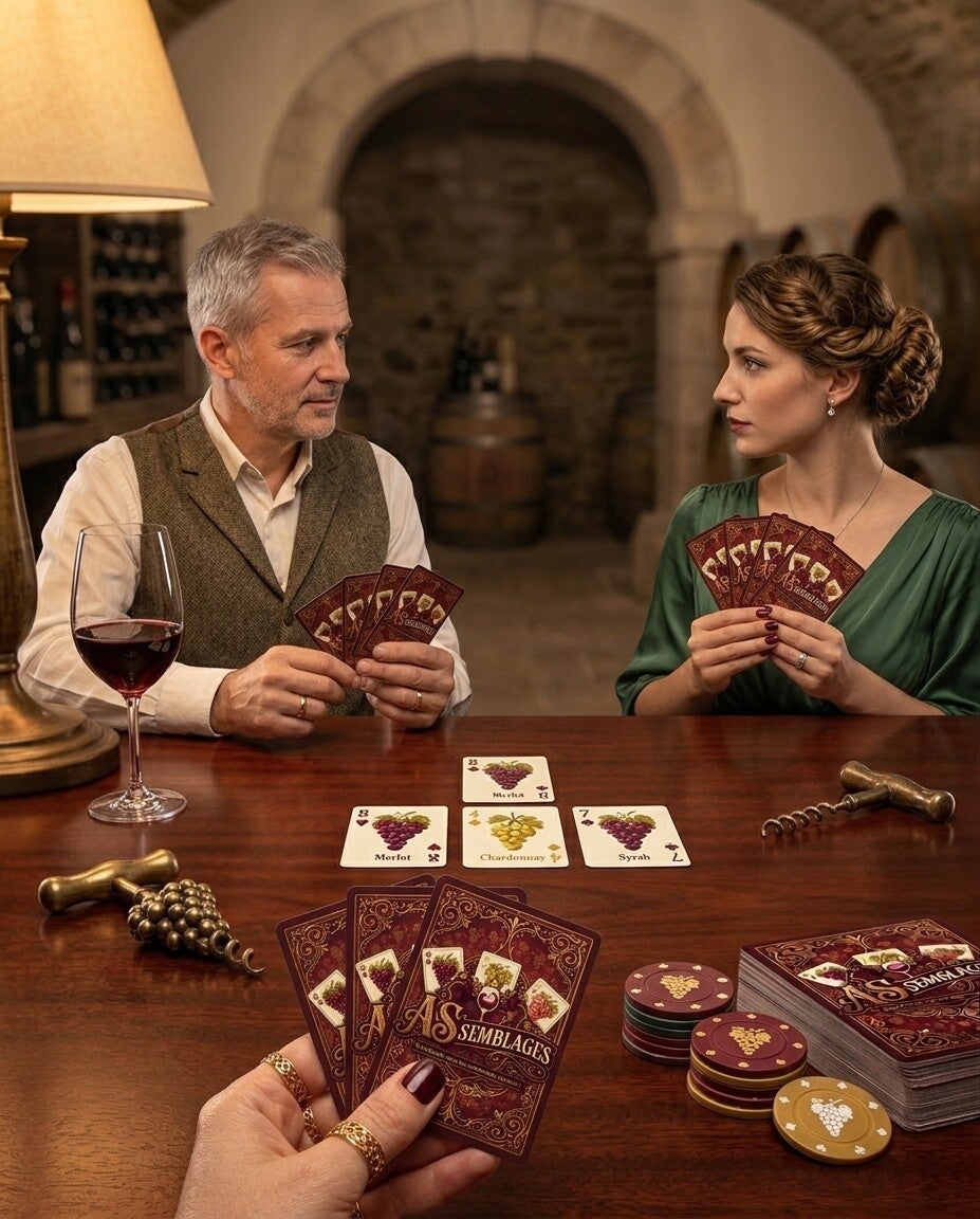 jeux de cartes autour du vin