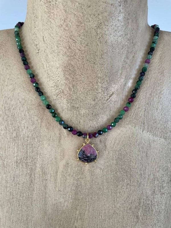 Collier ANNA Rhodonite