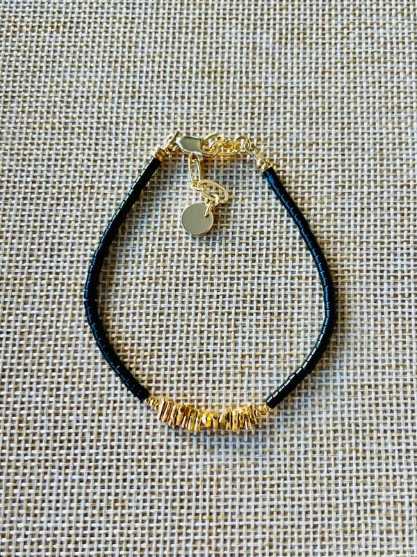 Bracelet Spinelle noire
