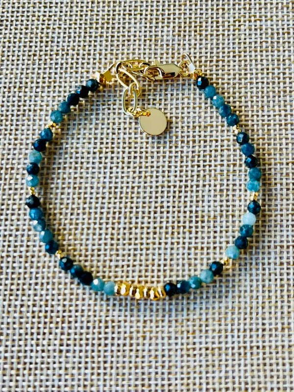 Bracelet Tourmaline bleue