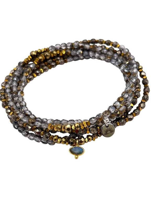 Collier et Bracelet JERICOACOARA 6 Tours