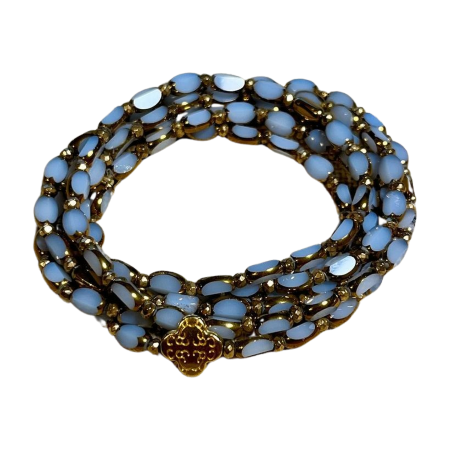 Bracelet Bohème gris blanc