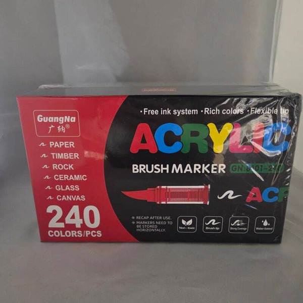 Beschadigde Guangna acryl brush markers 240