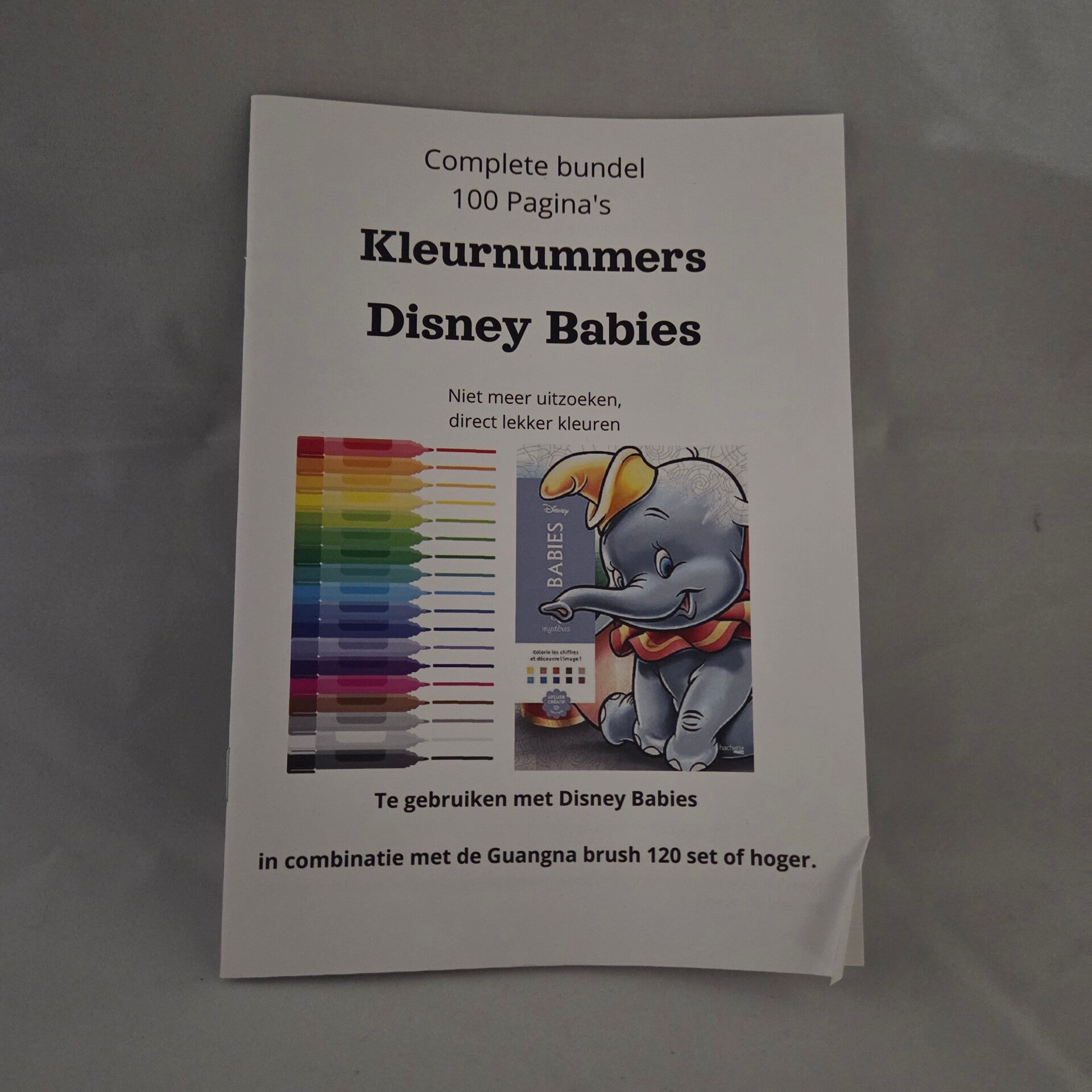 Kleurnummerboekje Disney Babies kleurboek