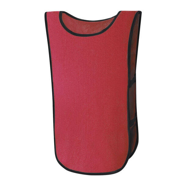 Rood hesje op maat met professionele bedrukking