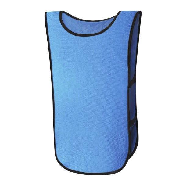 Blauw hesje met eigen opdruk voor verenigingen en bedrijven