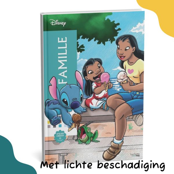 Coloriages Mystères Disney Family, licht beschadigd